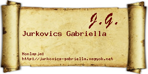 Jurkovics Gabriella névjegykártya